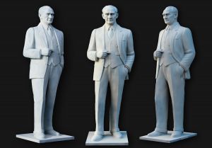 282 cm Sivil Atatürk Heykeli Yapımı